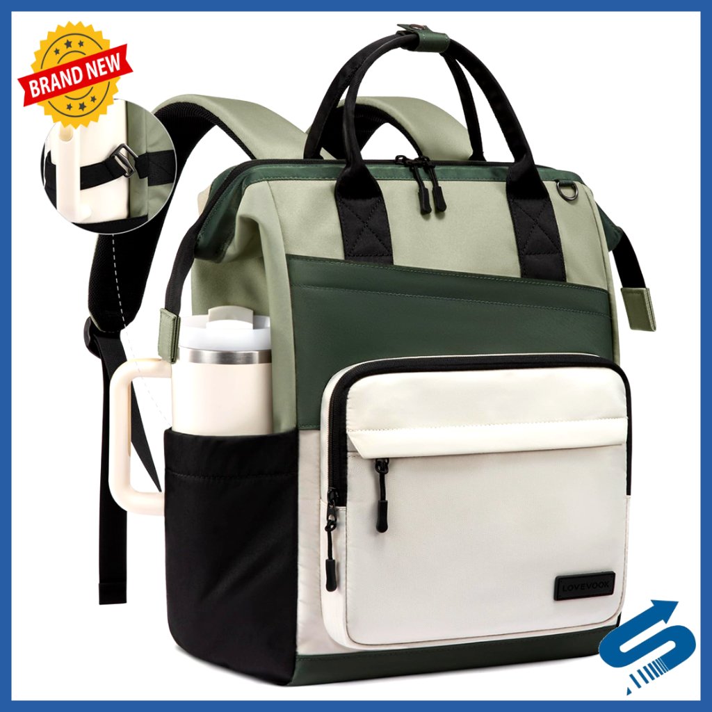 Large Capacity Laptop Backpack Water Resistant Travel Work Bag Stylish Daypack
